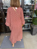 Deerly Loved Midi Dress: Marsala