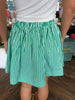 Green Striped Skirt