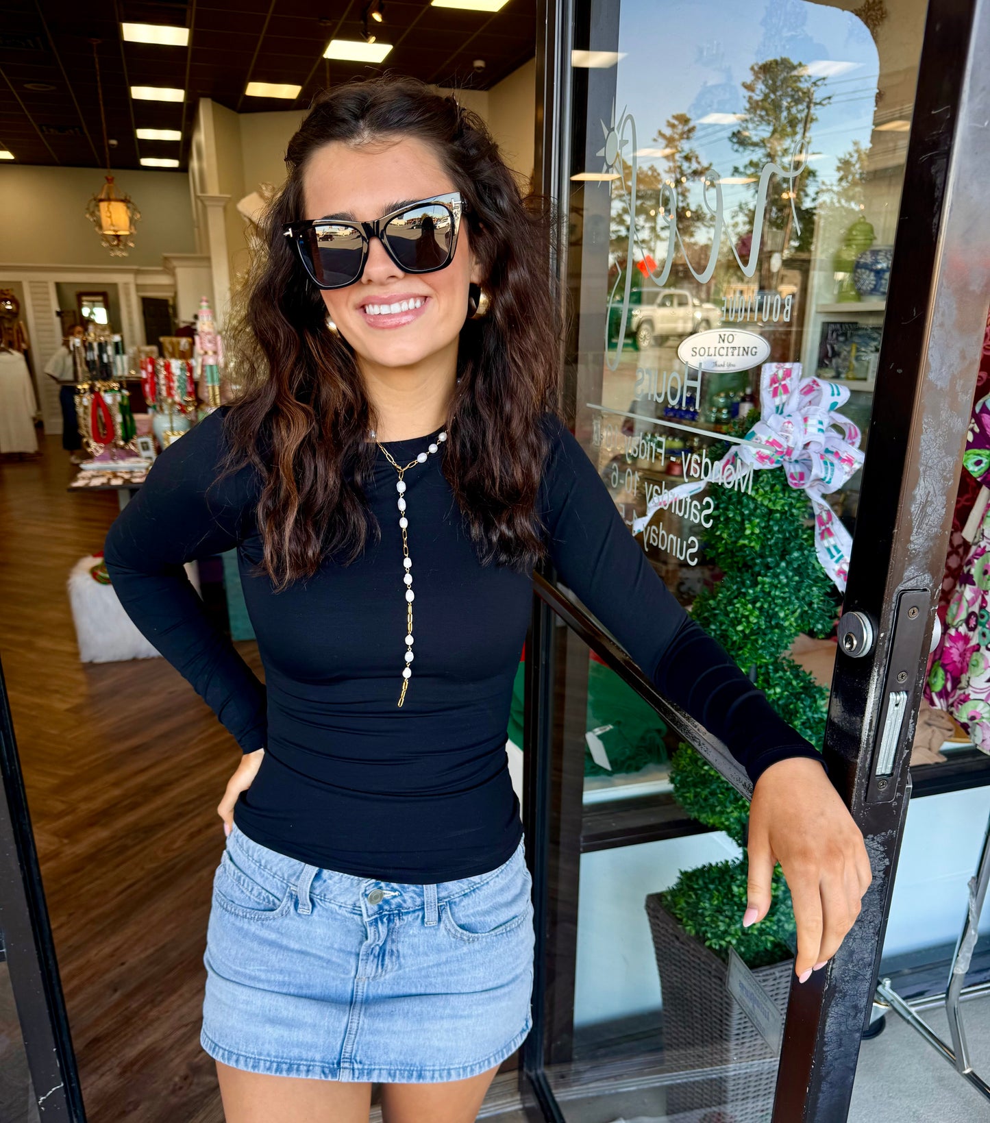 Performance Fitted Top: Black