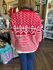 Pattern Red Sweater