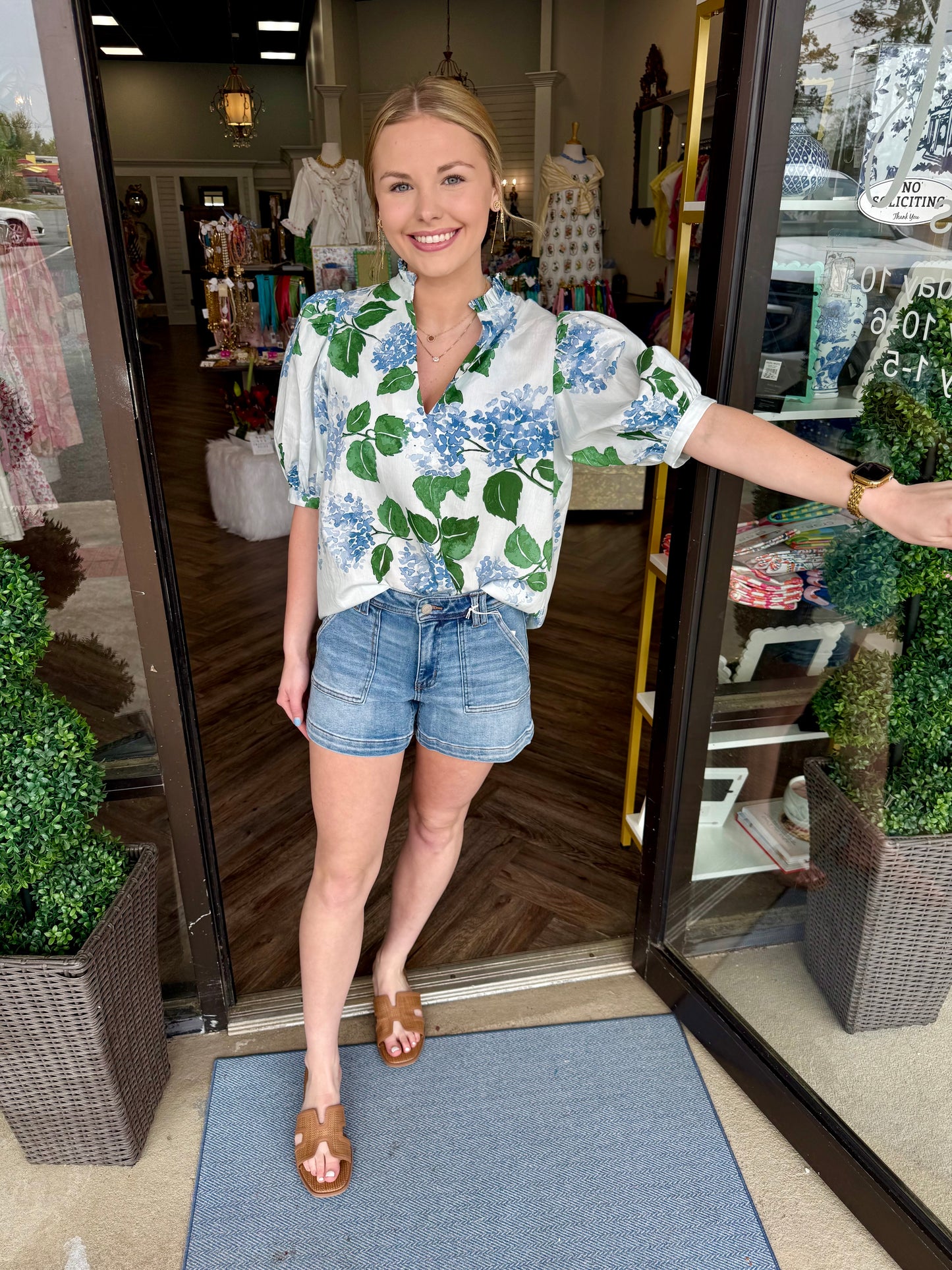 Vervet Front Pocket Denim Shorts