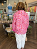 Jane Cheetah Blouse: Pink