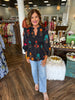 Angie Colorful Peplum Top