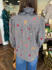 Colorful Embroidered Blouse