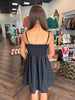 Little Black Pleated Dress