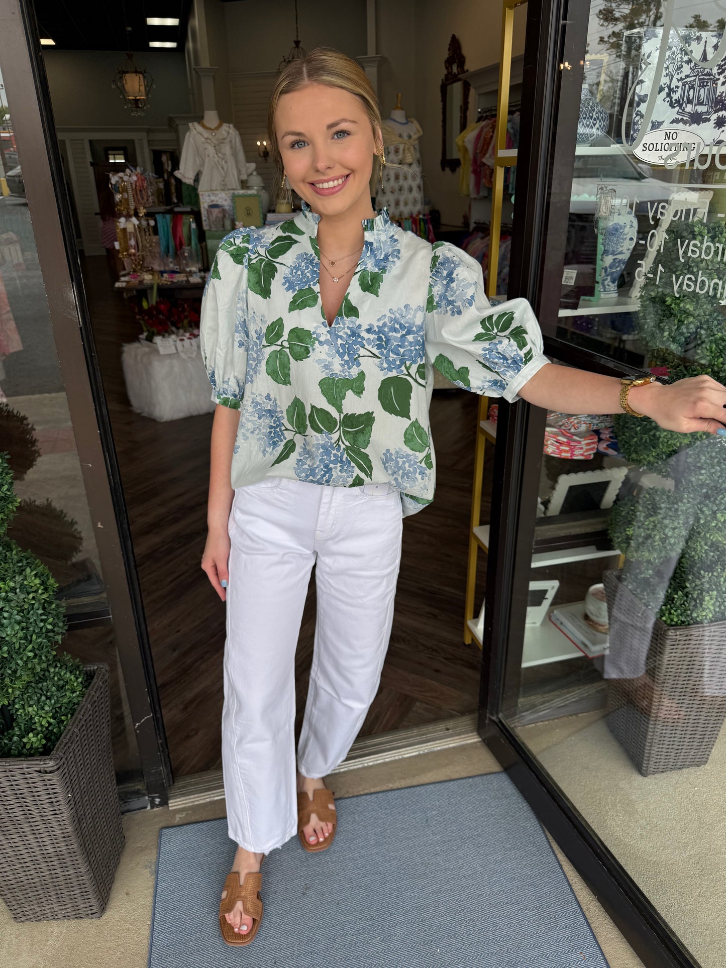 Vervet High Barrel Jeans: White