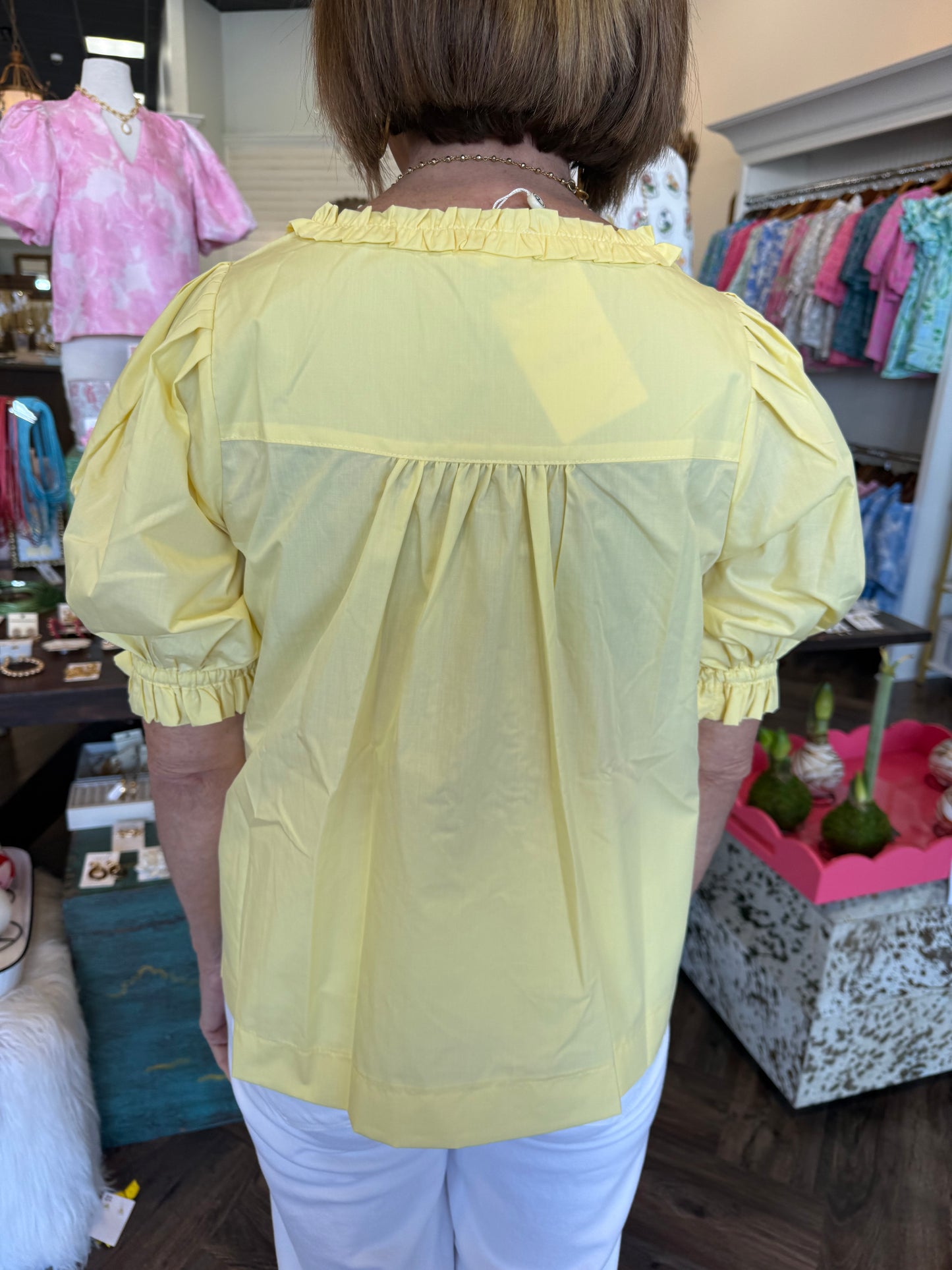 Anna Top: Yellow