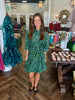 Olive Goddess Tie Dress