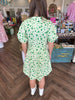 Green Heart Leopard Dress