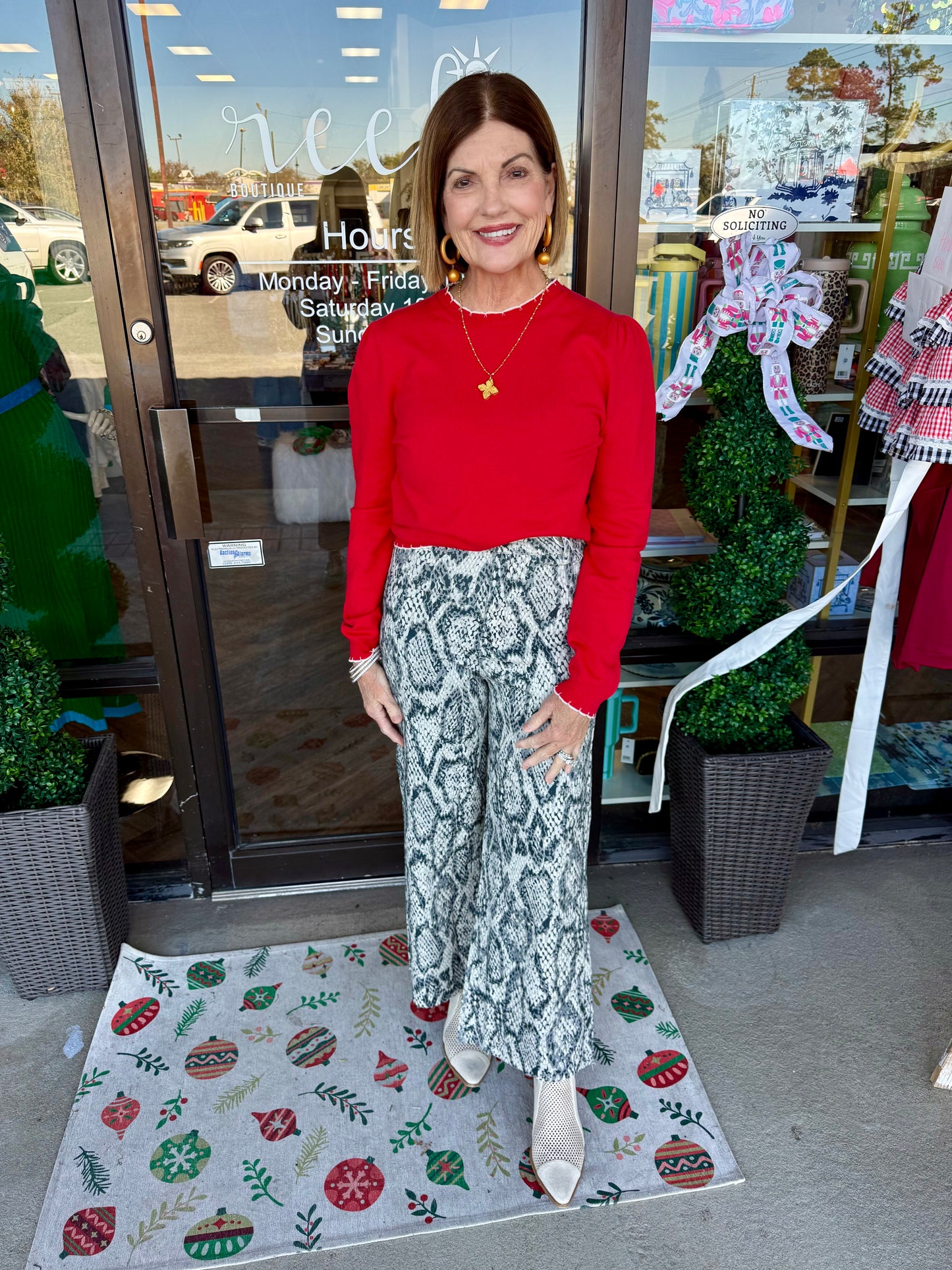 Annie Stretch Jeans: Snake