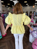 Sunny Days Scalloped Top