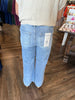 High Rise Wide Leg Front Pocket Jeans