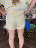 Blue and Yellow Striped Set