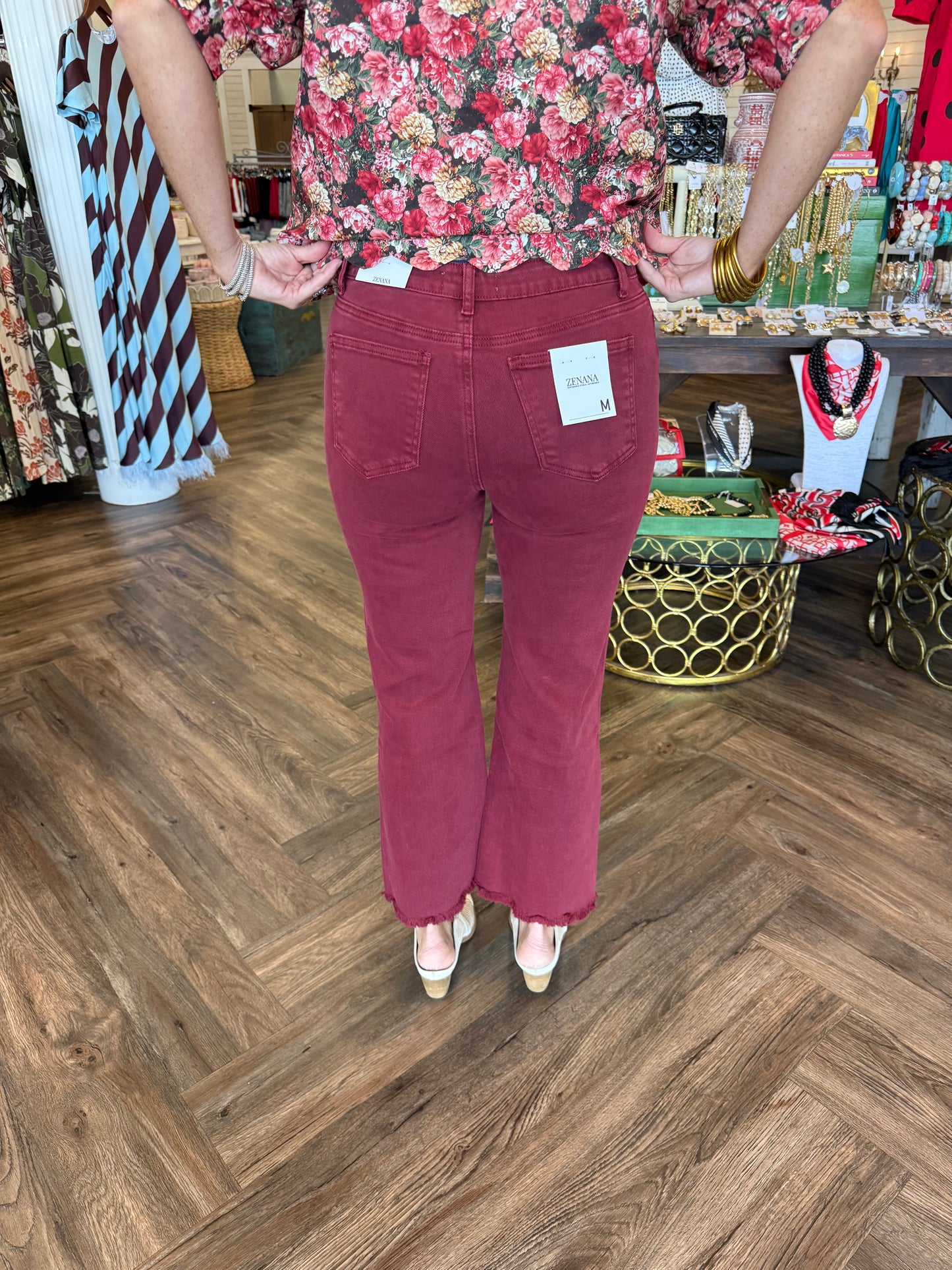 Zenana Jeans: Maroon