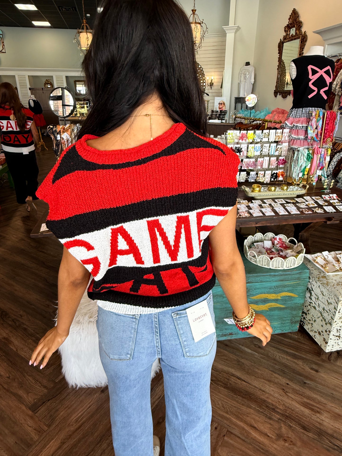 Game Day Knit Sweater Top
