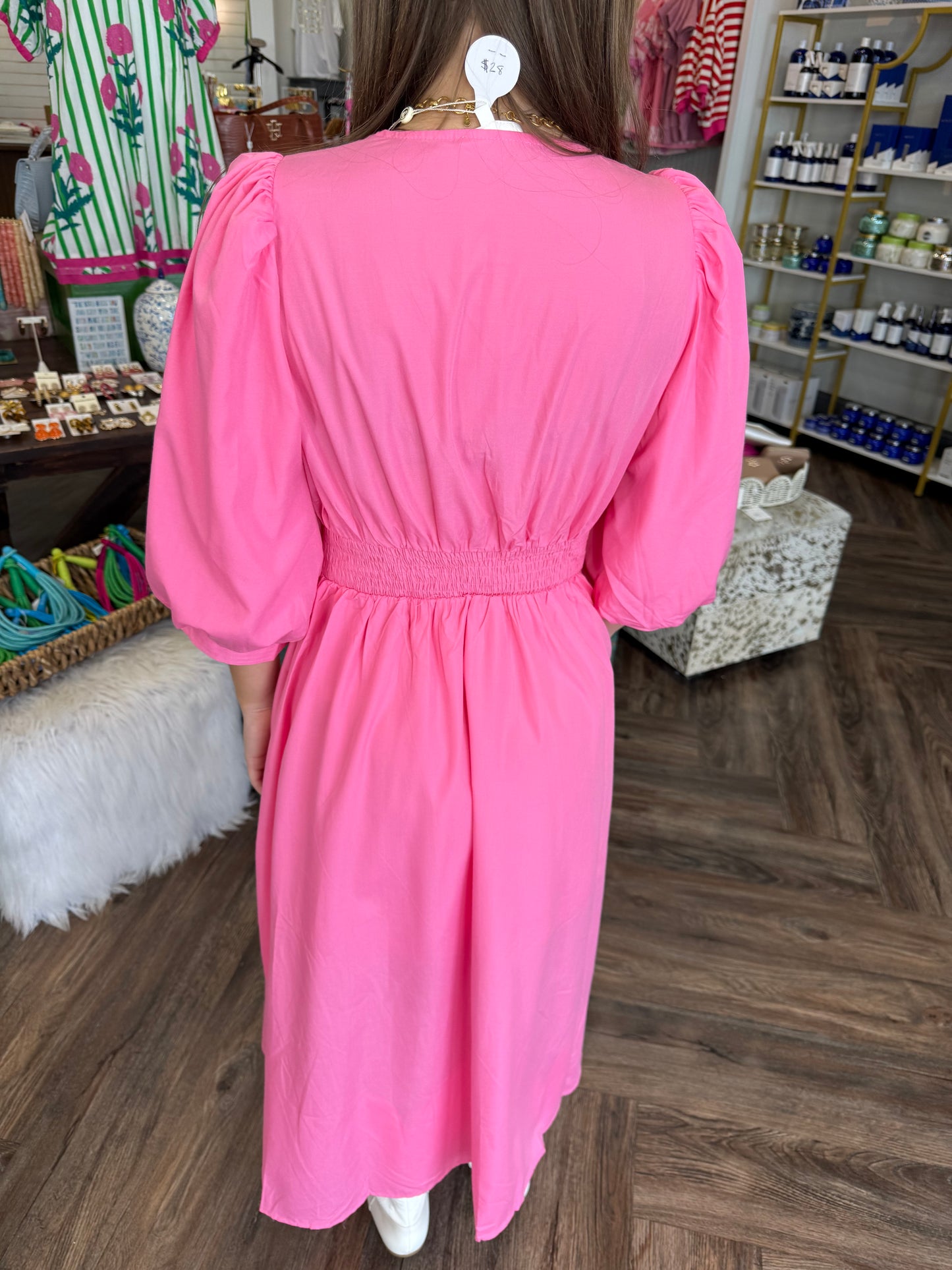 Casi Zip peplum Midi Dress