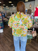 Bev Bold Paisley Top: Sage
