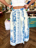 Toile Navy Skirt