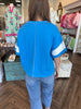 Big Stripe Tee: Ocean Blue