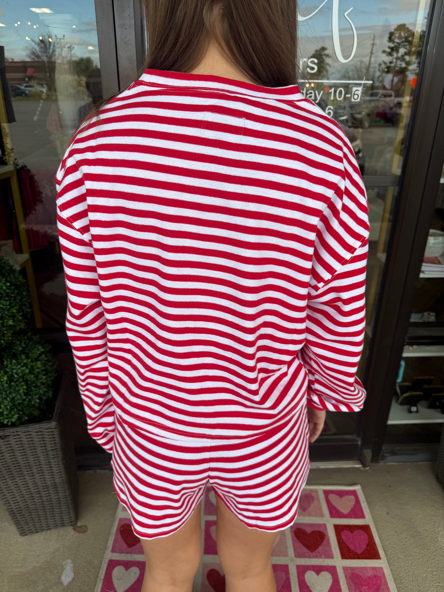 LuluMac Long Sleeve Set: Red