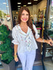 Embroidered Flower Top