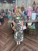 Olive Grove Midi Dress
