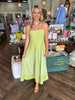Mia Midi Dress: Tea Green