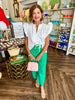 Casual Drawstring Pants: K Green