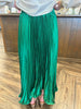 Emerald Pleated Skirt