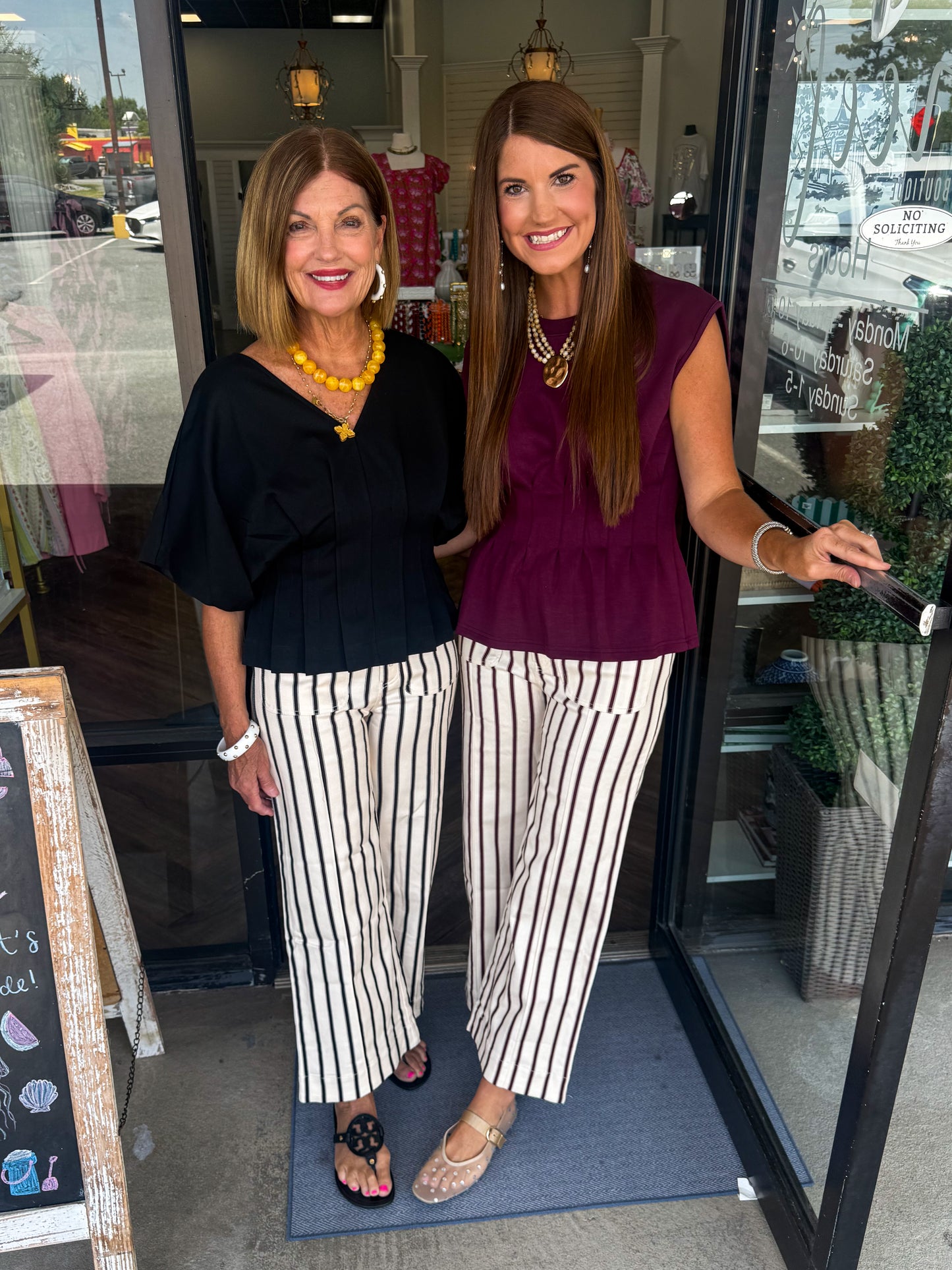 Must Have Stripe Pants: Black