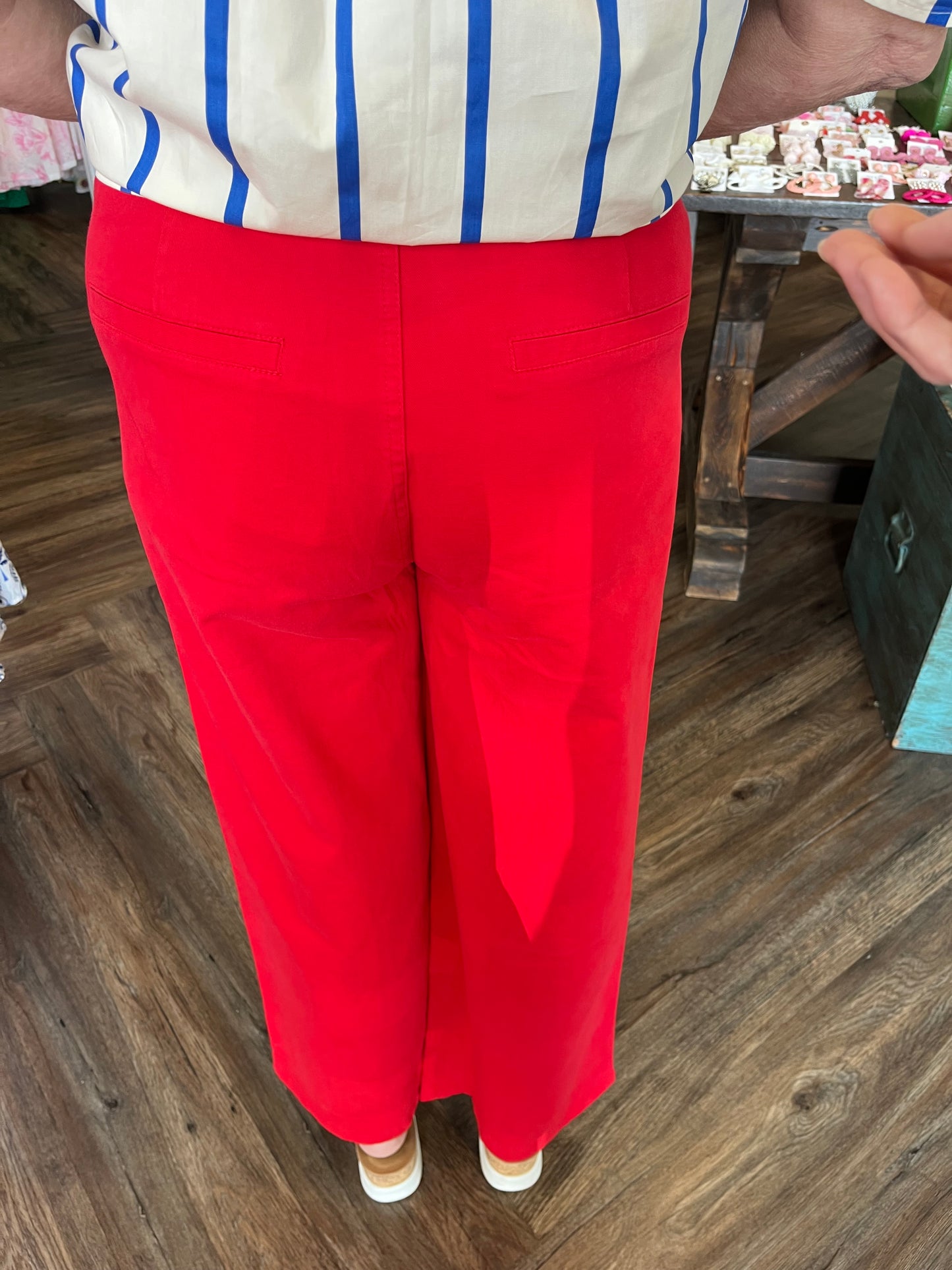 Red Alden Pants