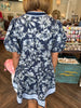 Katie Navy Floral Mini