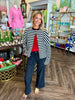 Annie Striped Sweater: Black & White