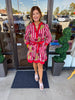 Marigold Tie Dress: Garnet