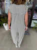 Striped Cotton Jumpsuit
