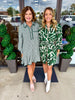 Emerald Gingham Ric Rac Mini Dress