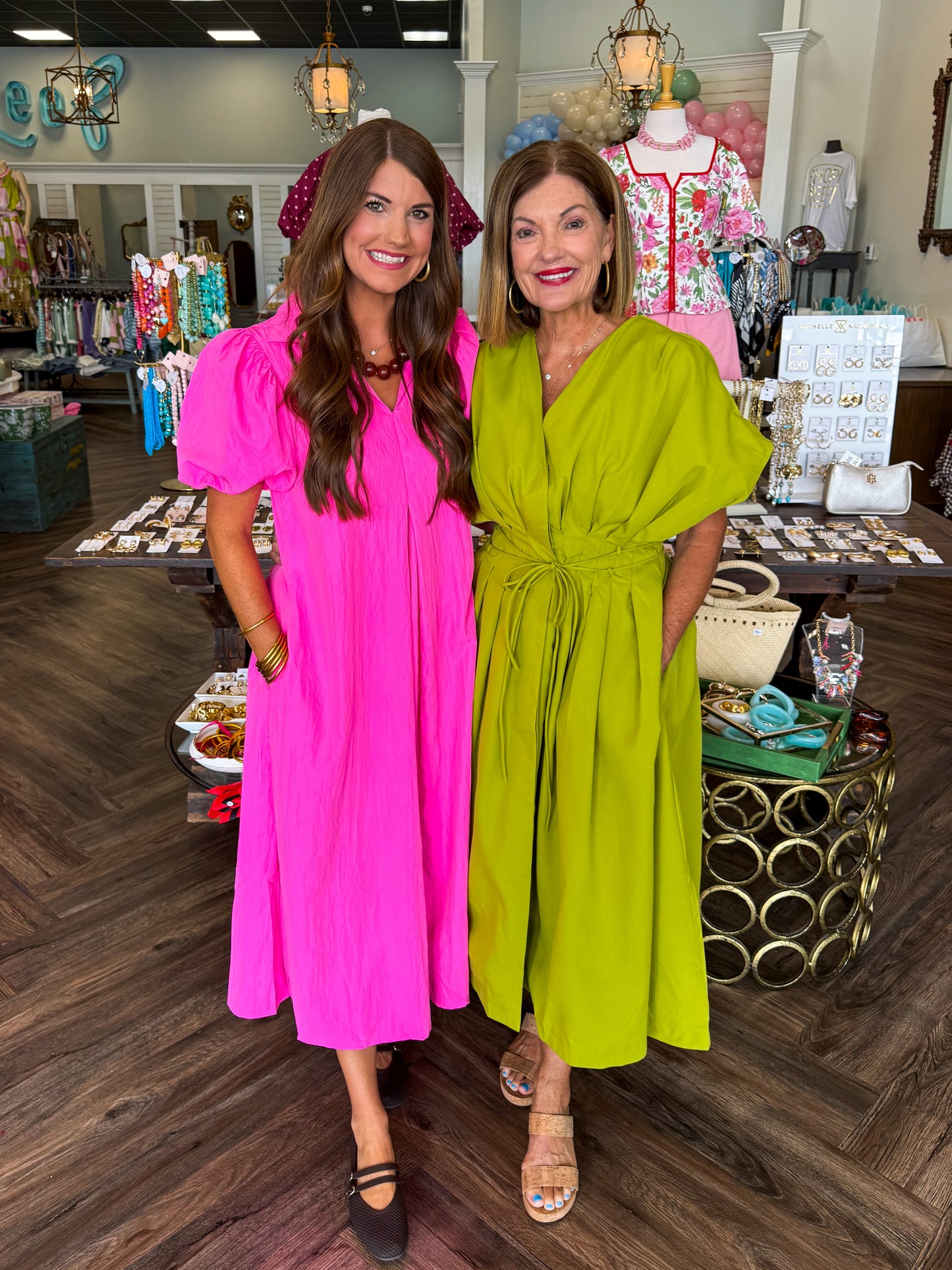 Lemon Lime Tie Midi Dress