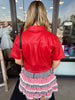Leather Red Hot Top