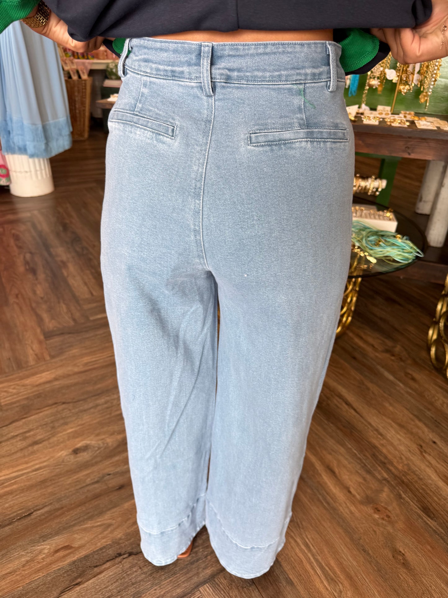 Horsebit Denim Jeans