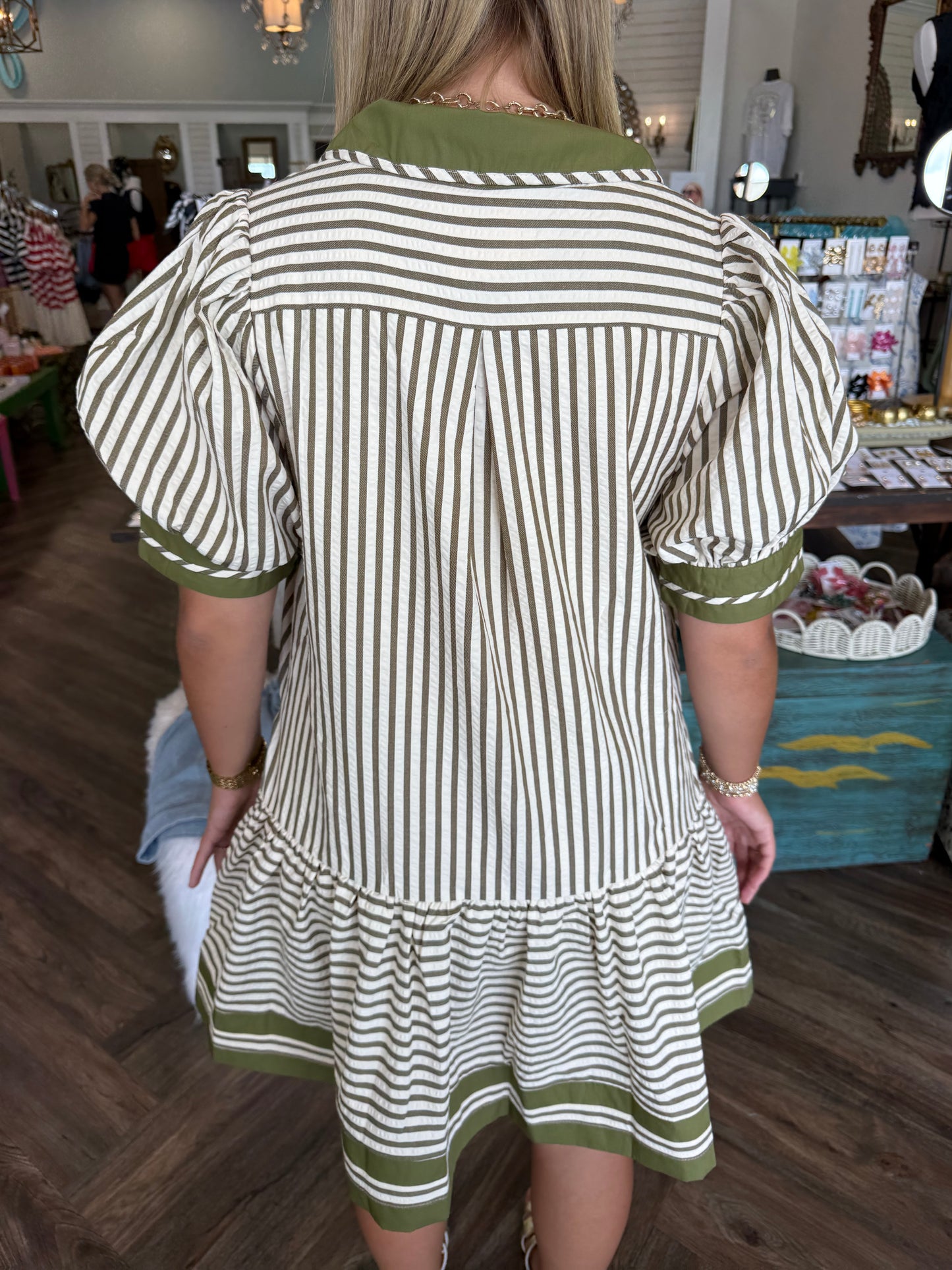 Olivia Stripe Dress