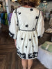 Cream Black Nancy Dress