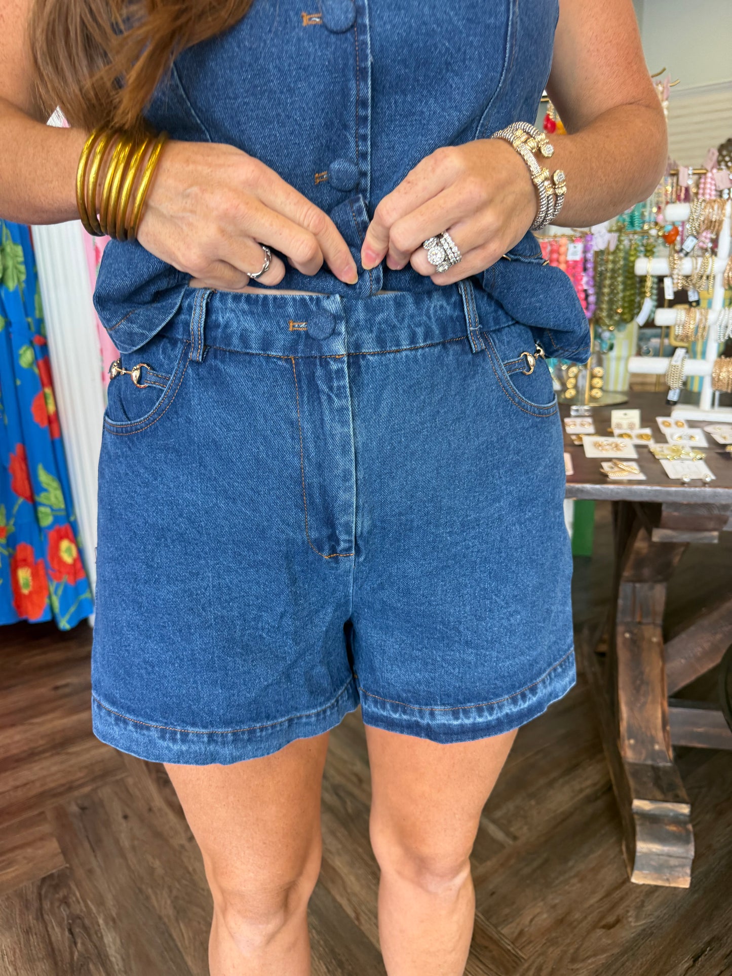 Horse Bit Denim Set