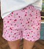 Pink Floral Shorts