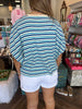 Ocean Blue Stripe Top