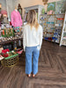 Eloise Pointelle Cardigan: Cream