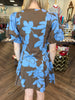 Bluebell & Brown Floral Mini Dress