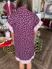 Golden Hour Dots Dress: Wine
