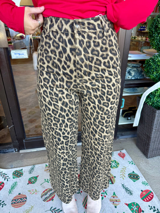 Annie Stretch Jeans: Cheetah