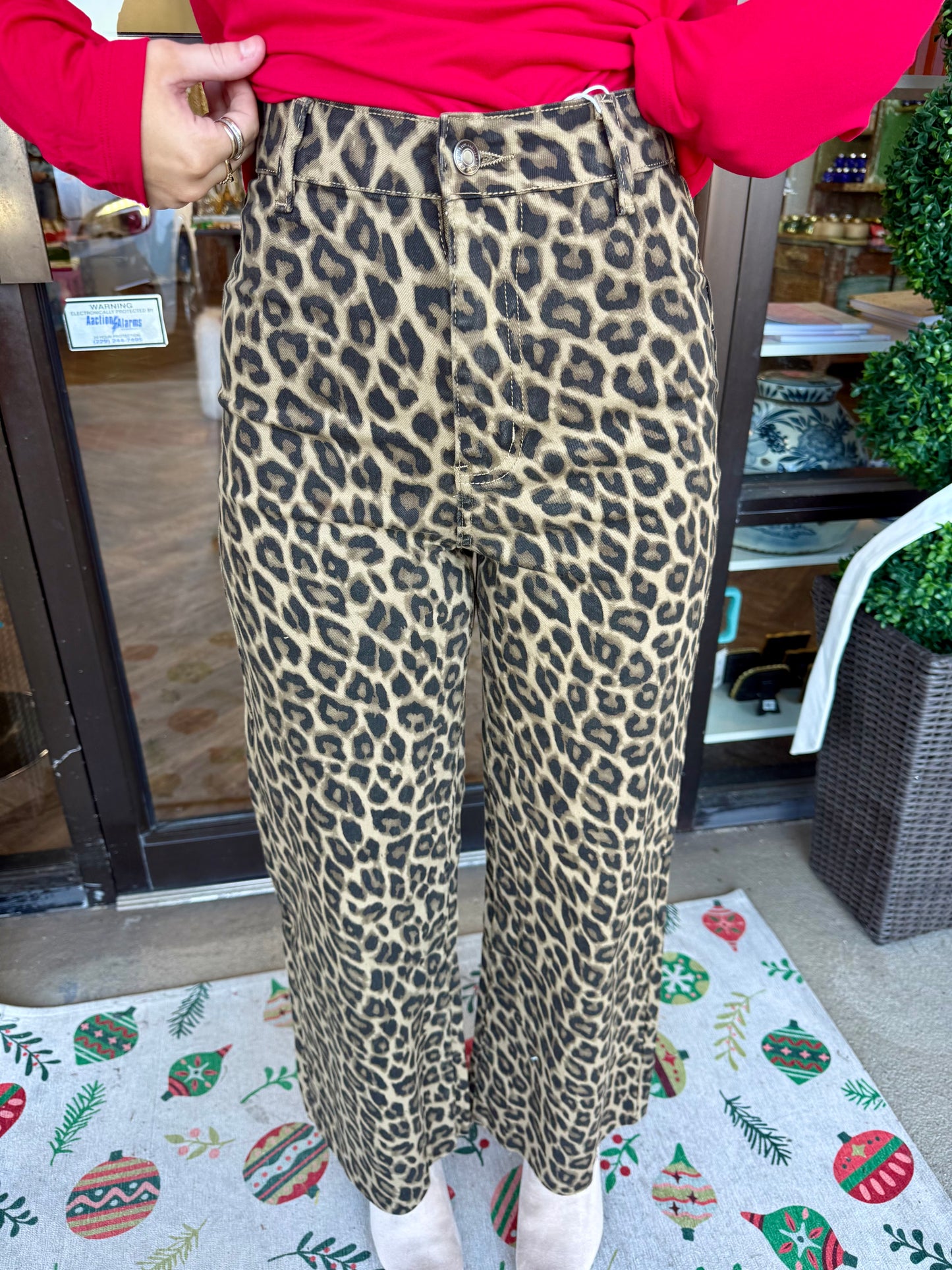 Annie Stretch Jeans: Cheetah