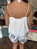 White Bubble Tank Top